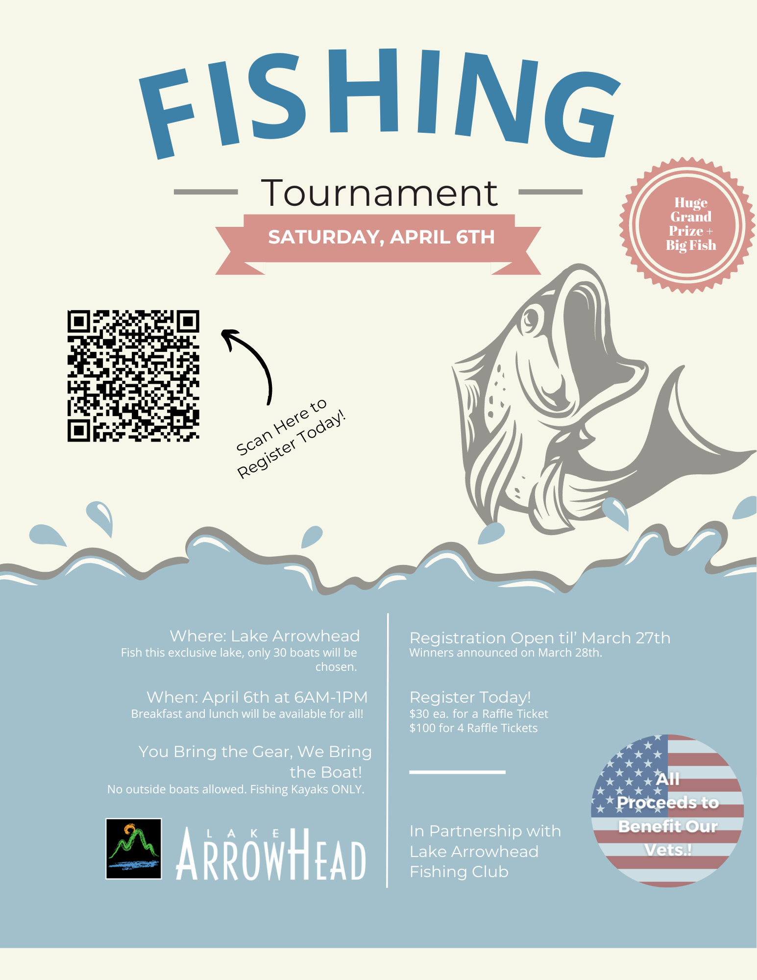 Veterans Fishing Tournament April 6th