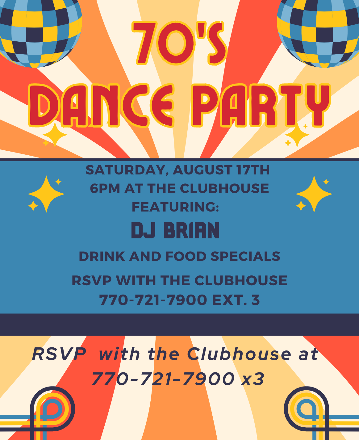 2024 70s Dance Party August 17th