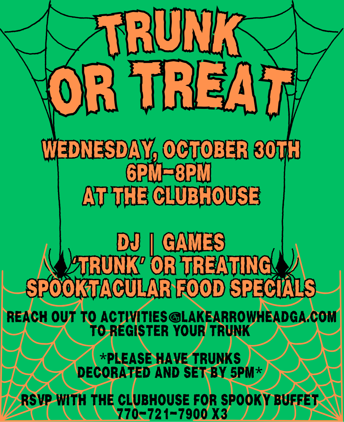 2024 Trunk or Treat October 30th