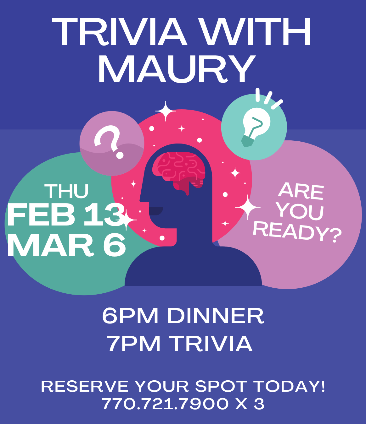 2025 Trivia with Maury February and March