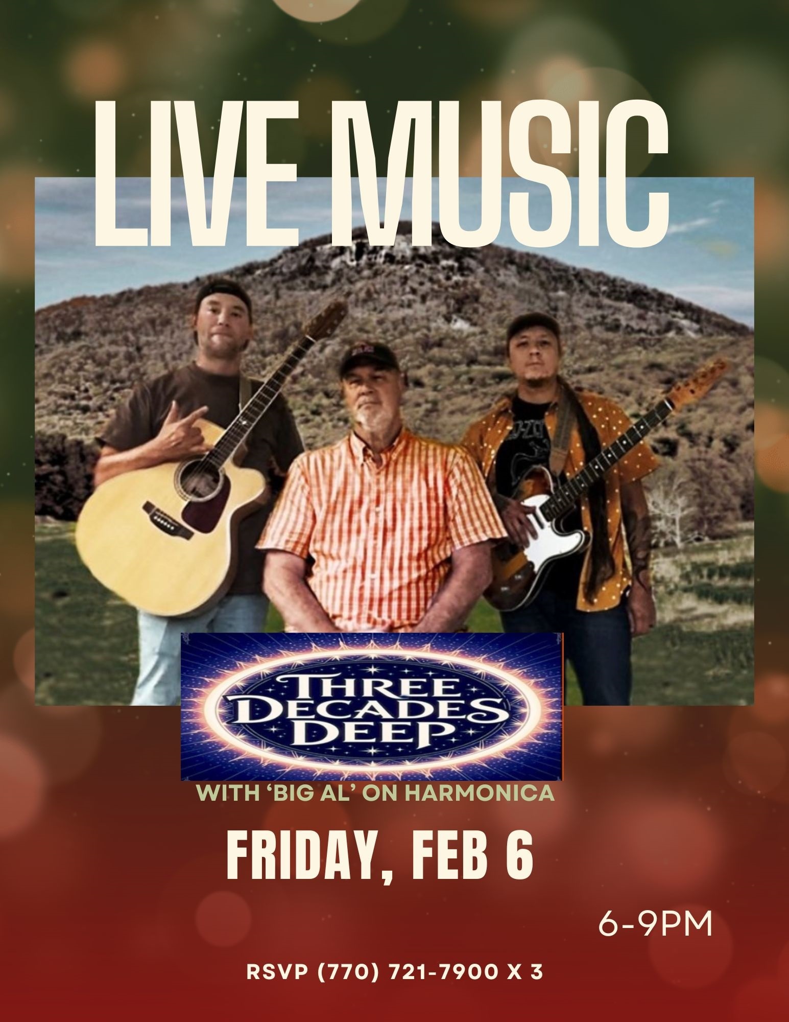 2026 LIVE Music Three Decades Deep FEB