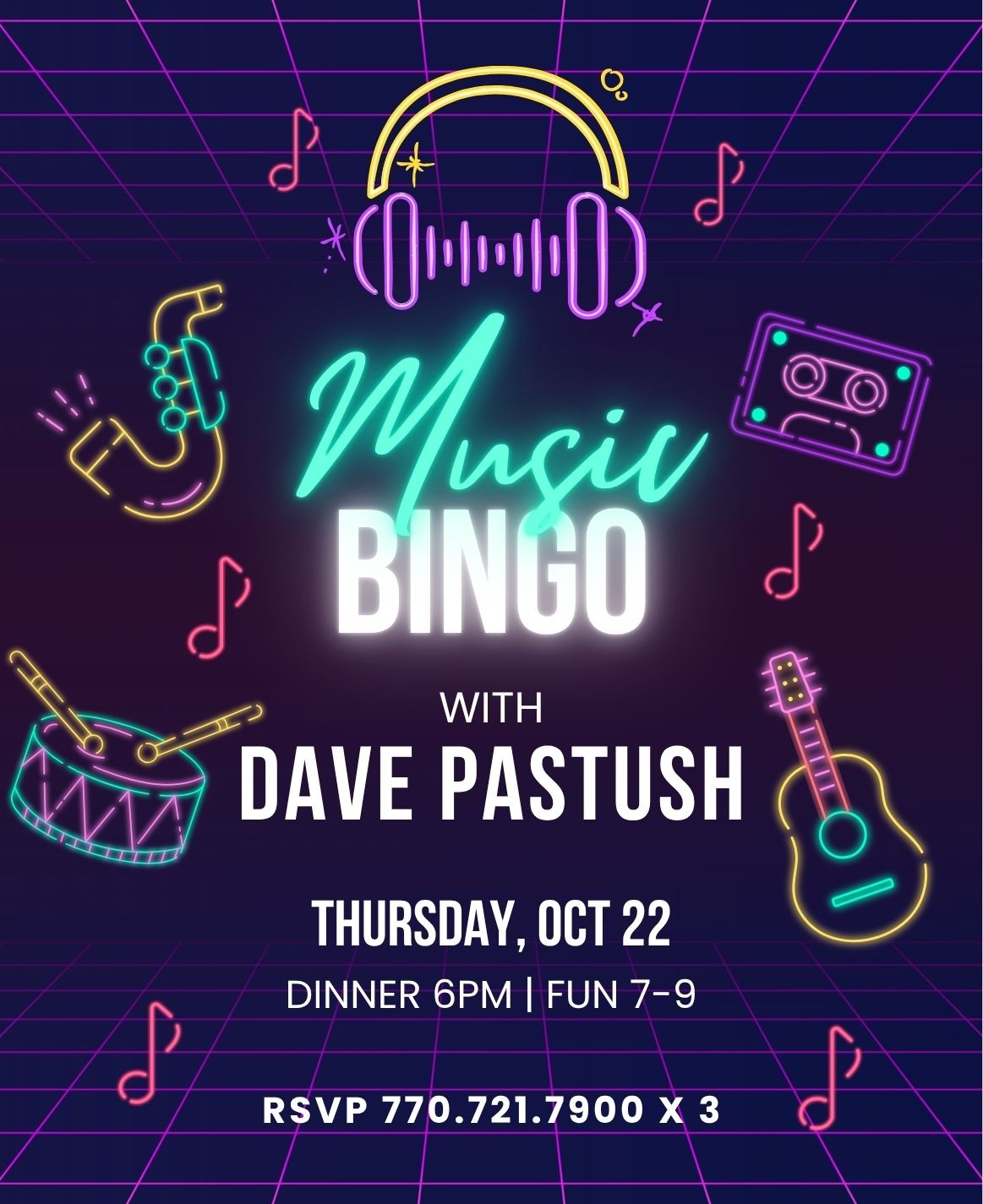 2026 Music Bingo OCT
