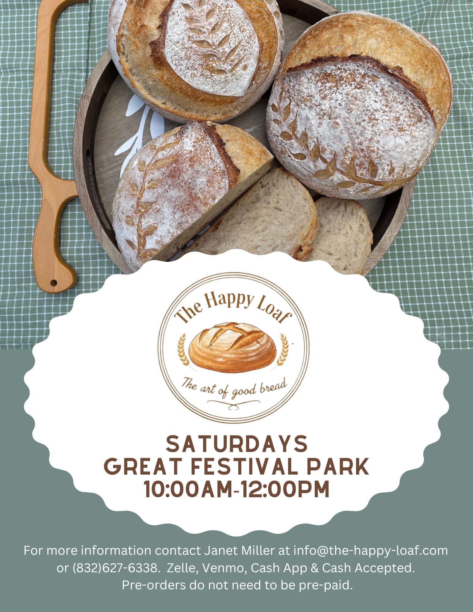2026 The Happy Loaf SAT UPDATED TIME
