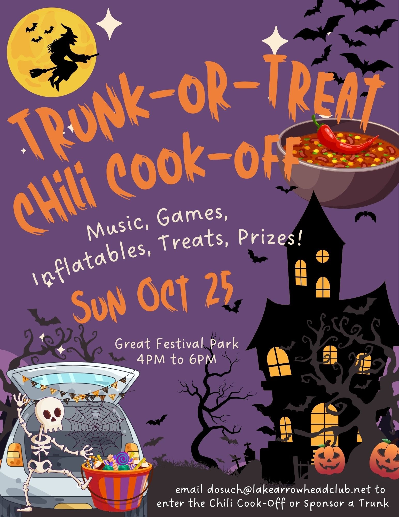 2026 Trunk or treat Chili cook off OCT