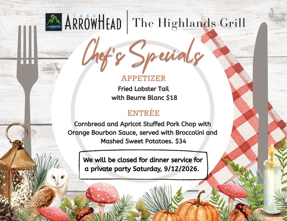 9.08.26 Highlands Grill Chef Specials 91