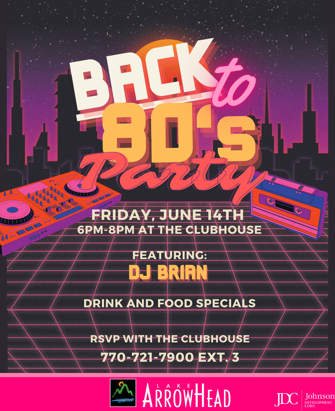 Back to 80s Party June 15th