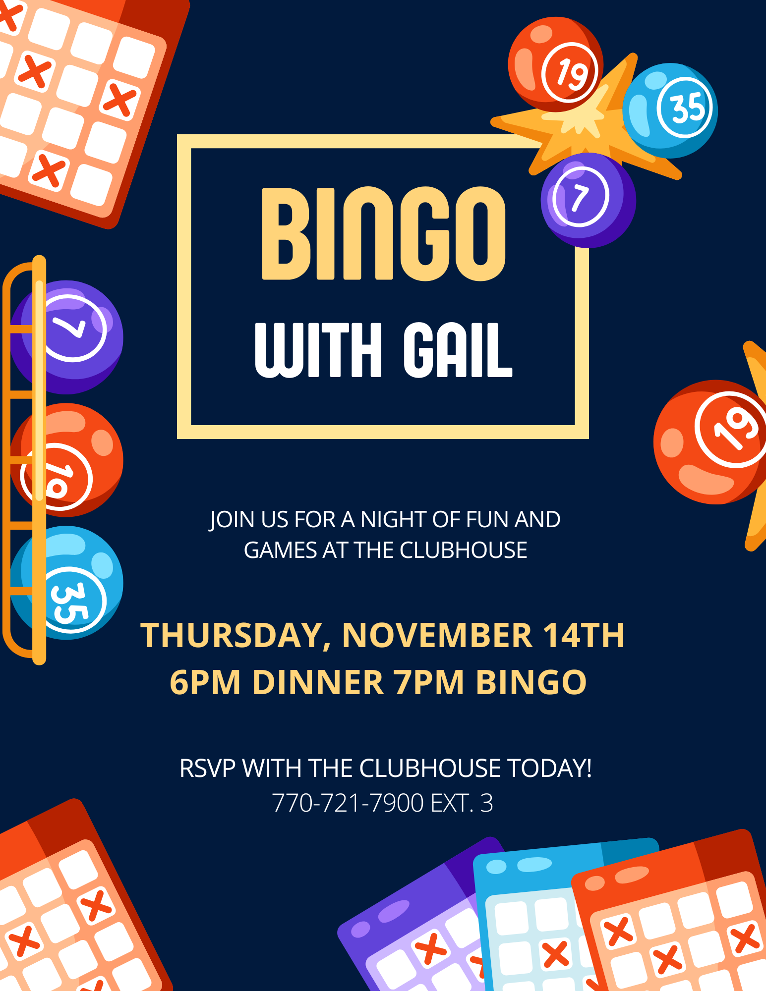 Bingo with Gail November