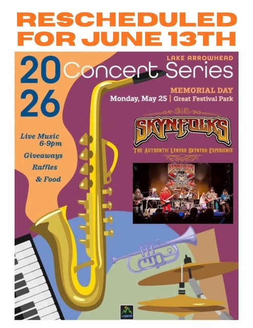 Concert Rescheduled June 13th