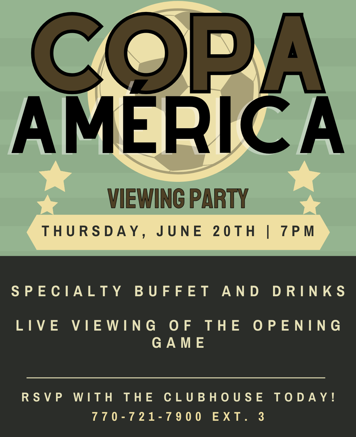 Copa America Viewing Party June 20th 