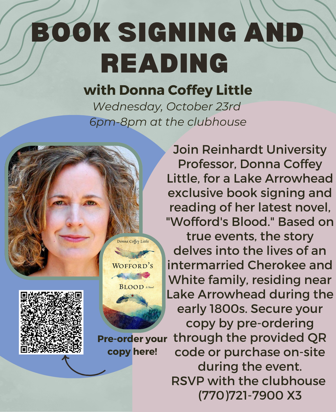 Donna Coffey Little Book Signing Event October 23rd 