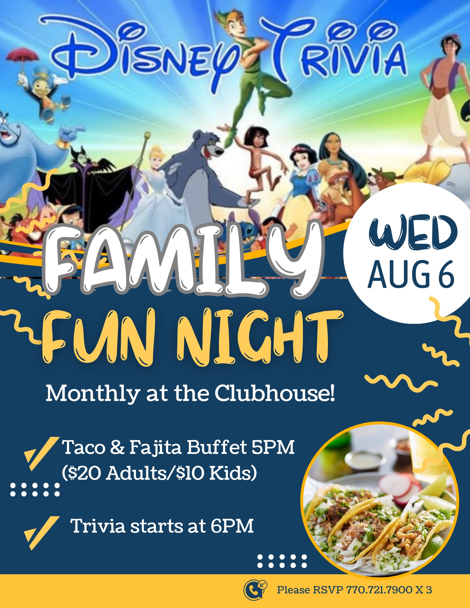 FAMILY FUN NIGHT AUGUST 25