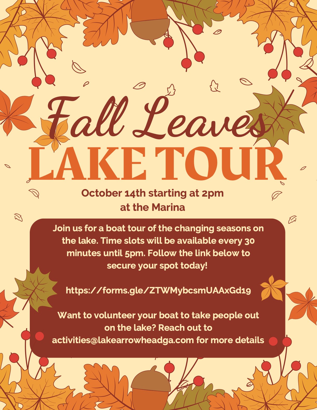 Fall Leaves Lake Tour