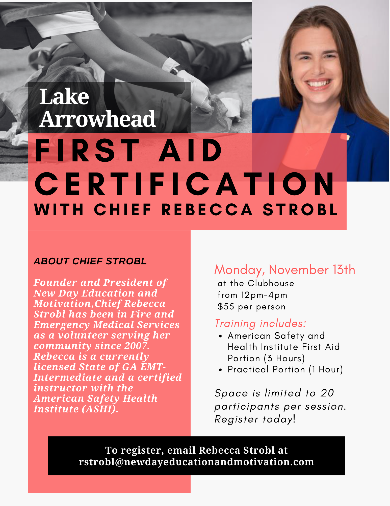First Aid Class November 13th