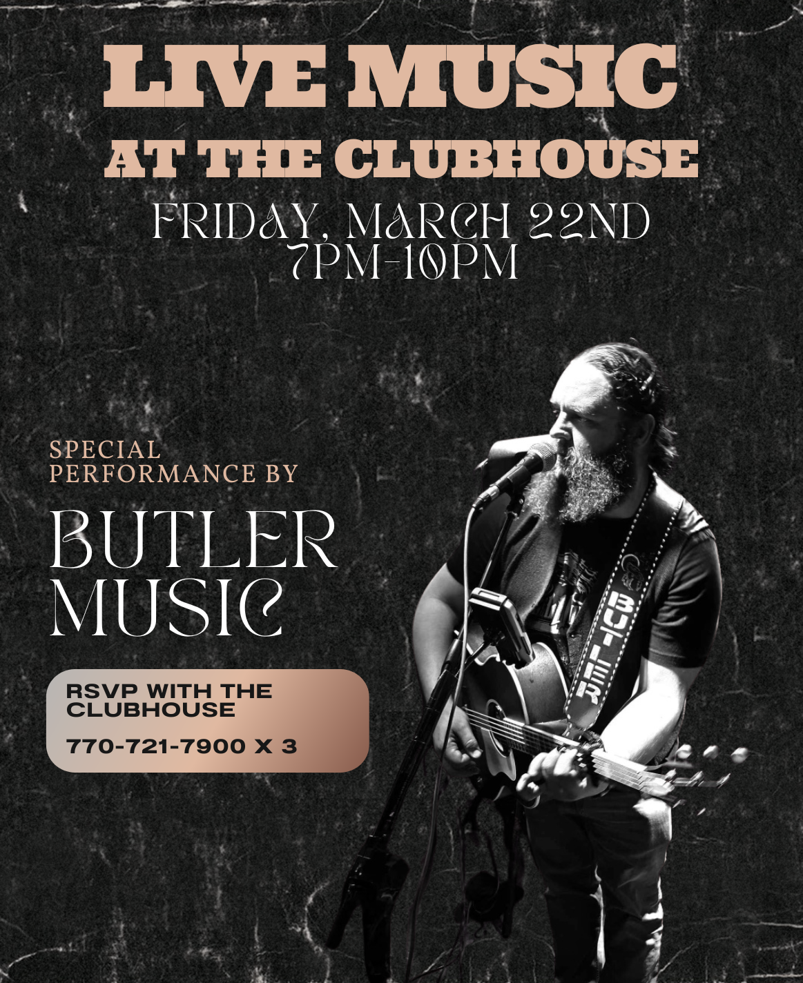 Live Music with Butler Music March 22nd
