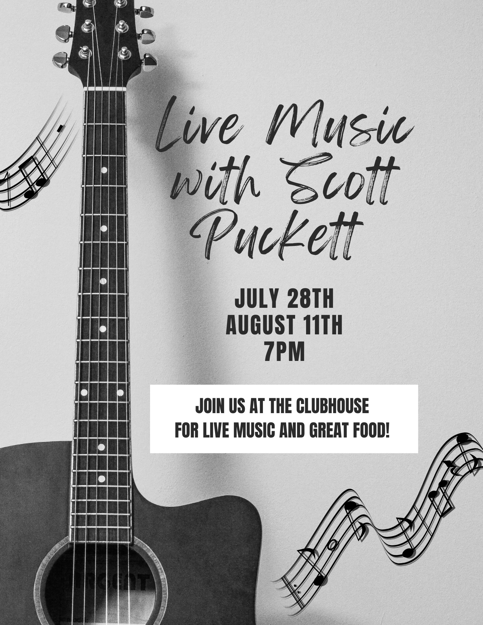 Live Music with Scott Puckett