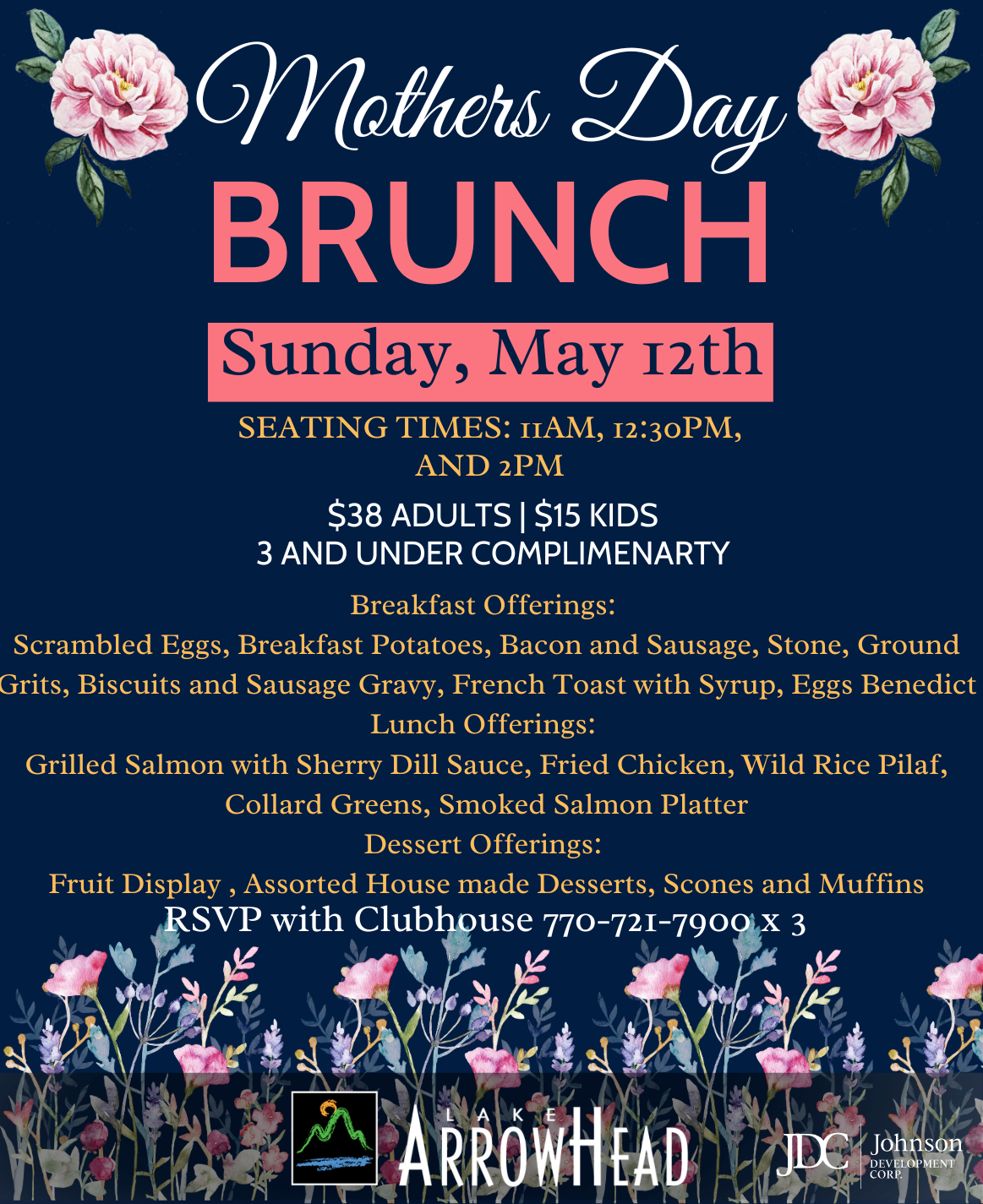 Mothers Day Brunch May 12th