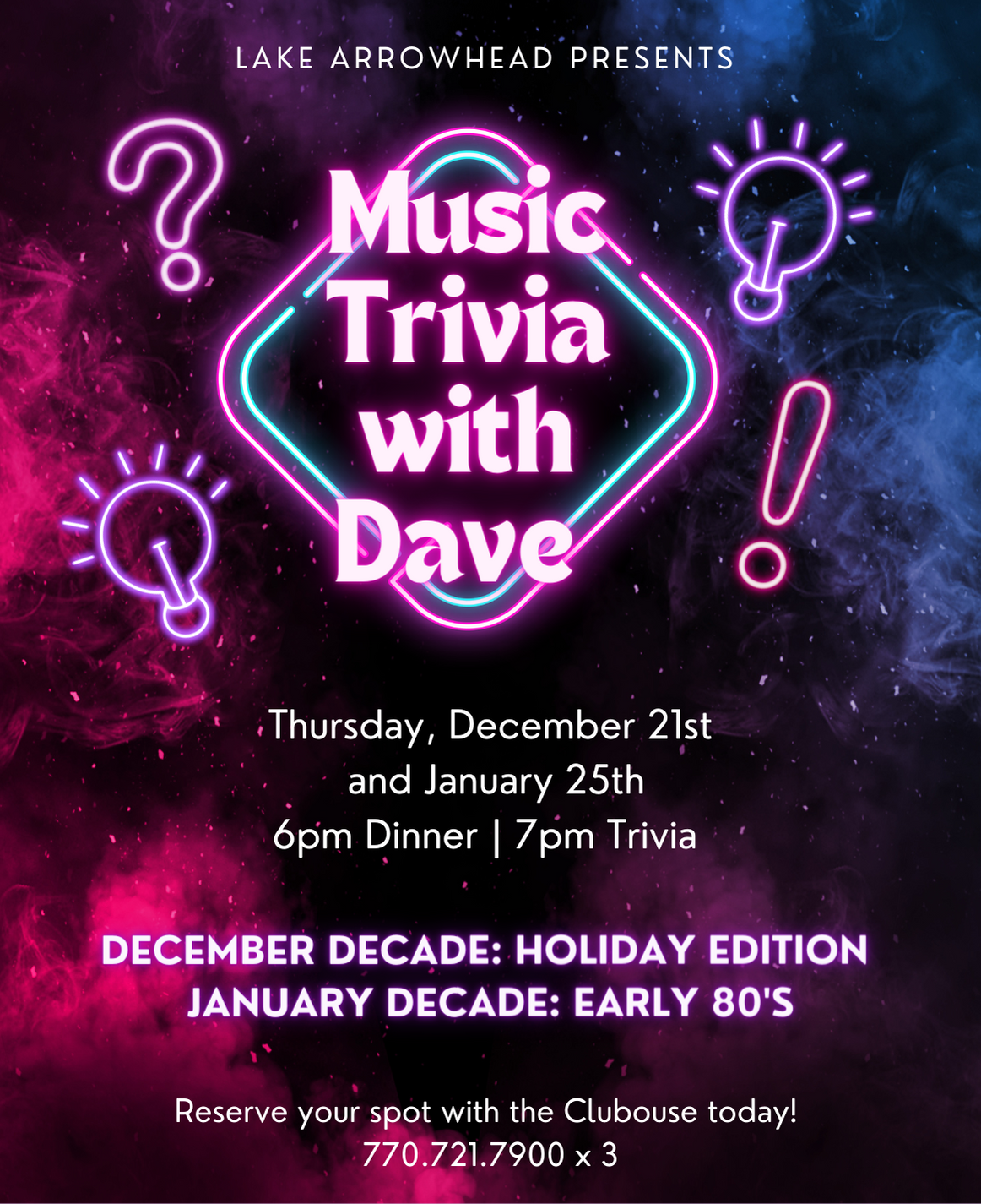 Music Trivia December and January