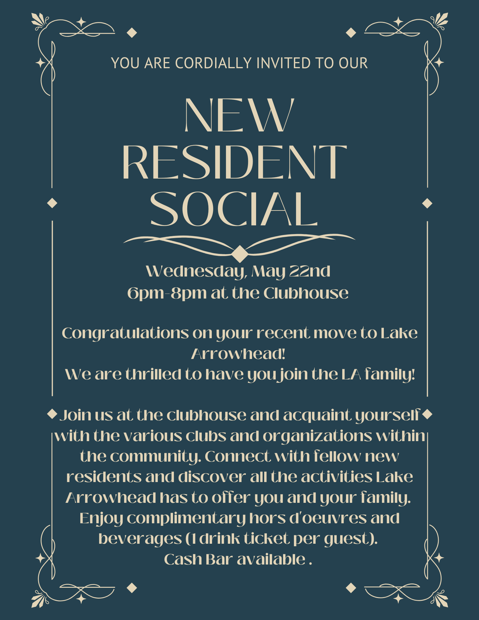 New Resident Social May 22nd