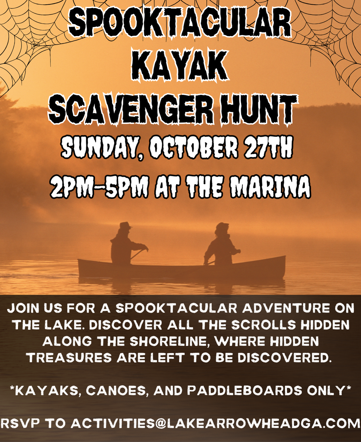 Spooktacular Kayak Scavenger Hunt October 27th 