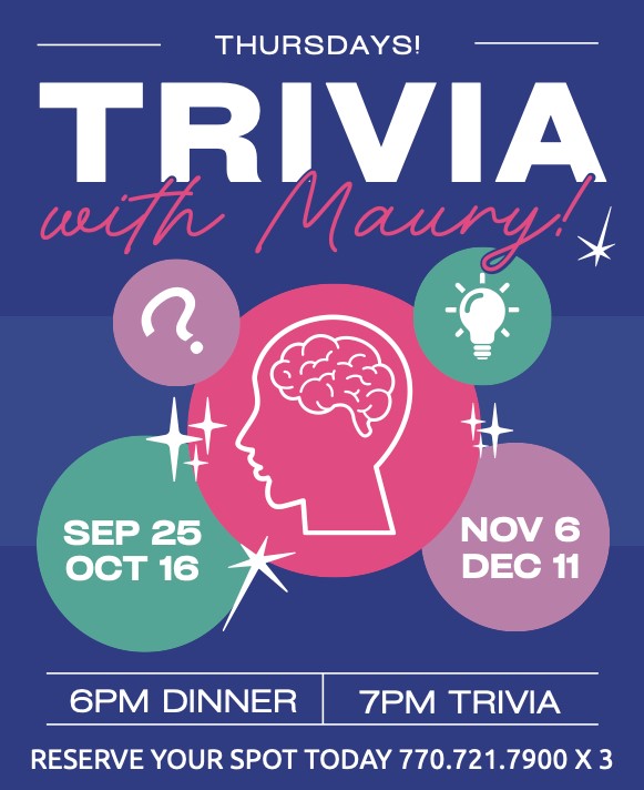 TRIVIA with Maury sept oct nov dec