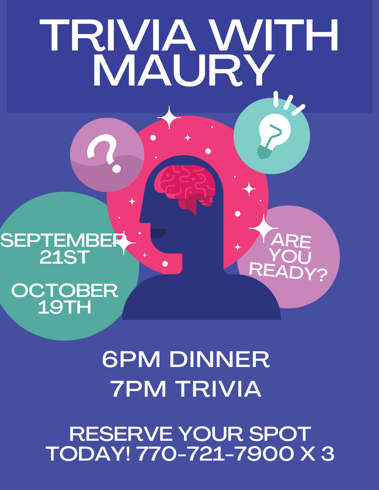 Trivia with Maury September and October 