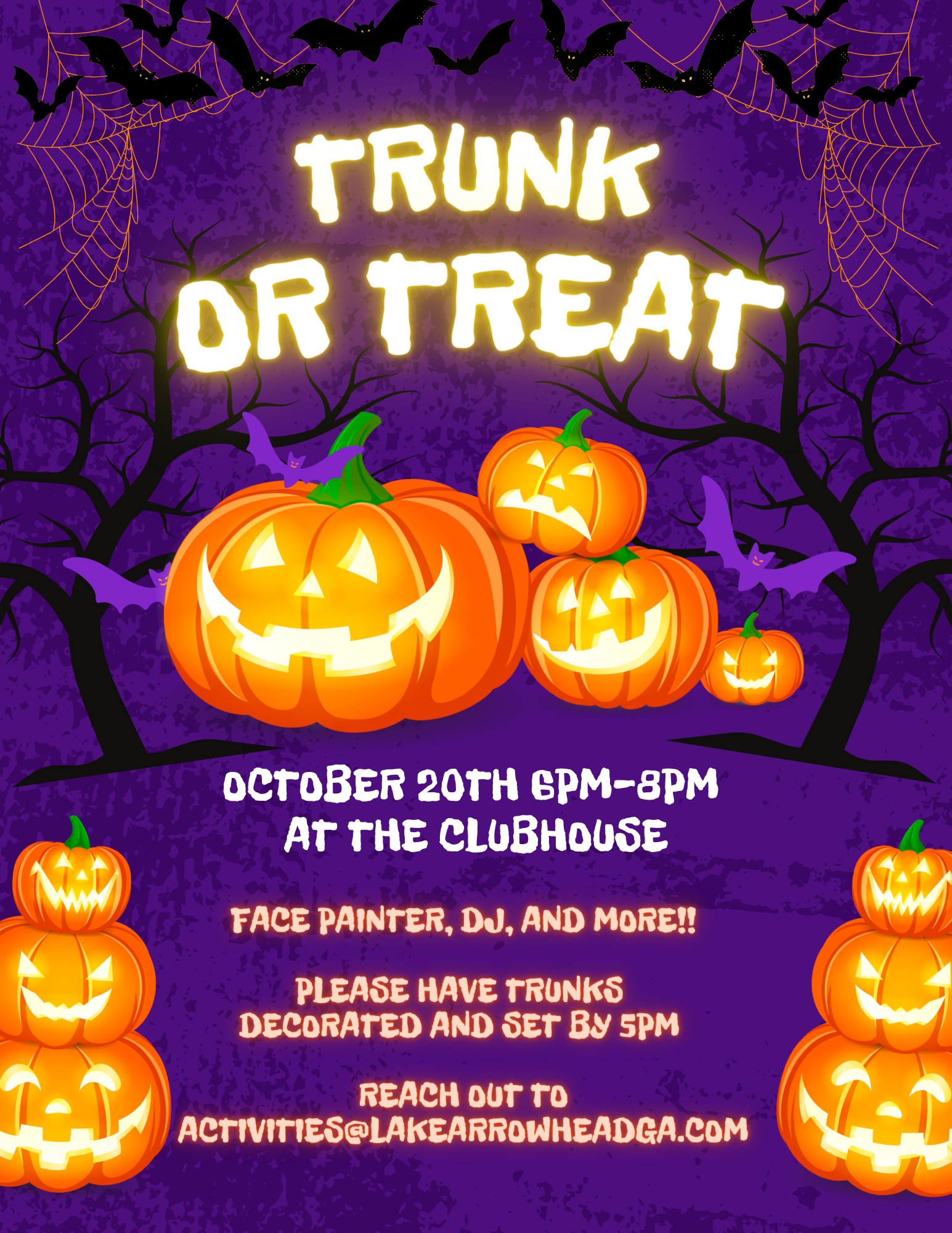 Trunk or Treat October 20th
